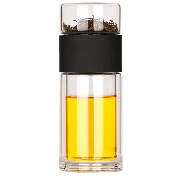 Double Wall Glass Tea Bottle