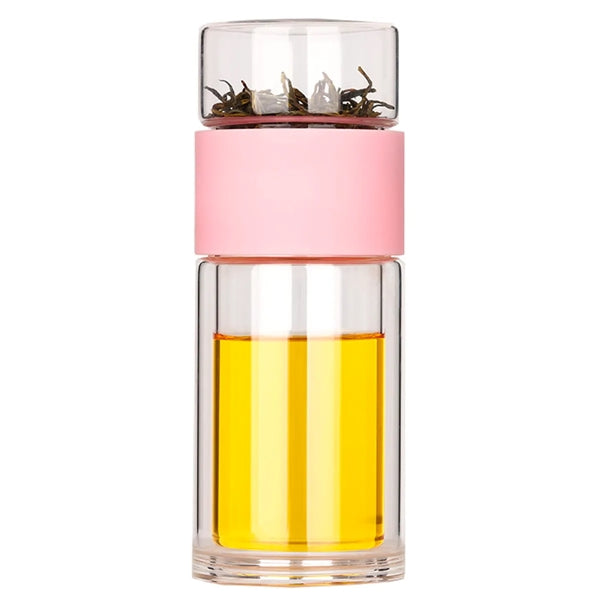 Double Wall Glass Tea Bottle