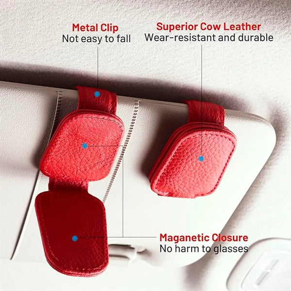 Magnetic Car Sun Visor Glasses Holder