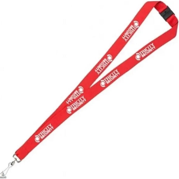 Polyester lanyard With Metal Safety Lock Hook