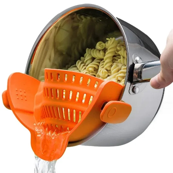 Silicone Clip On Strainer for Pots