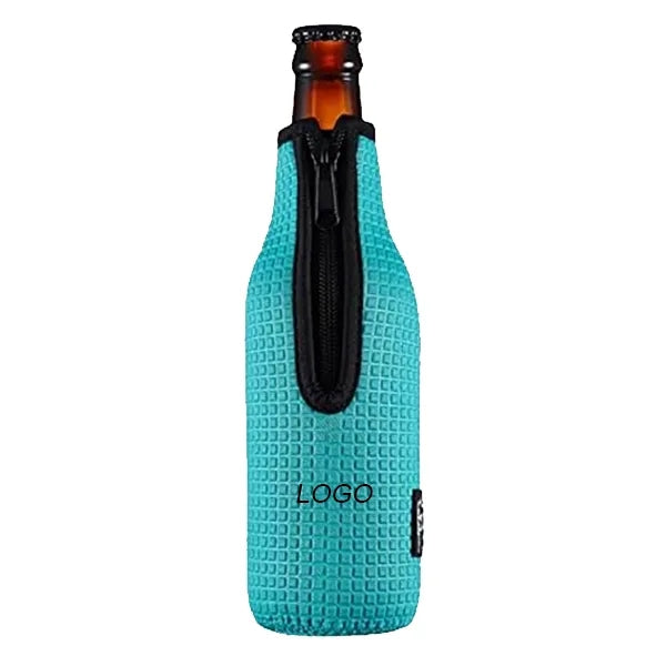 12oz 330ml Beer Cooler Covers Zip-up Bottle Jacket