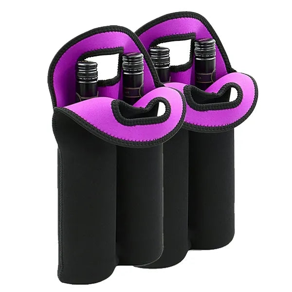 Insulated Neoprene Wine Beer Water Carrier Tote Bag