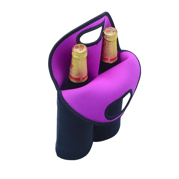 Insulated Neoprene Wine Beer Water Carrier Tote Bag