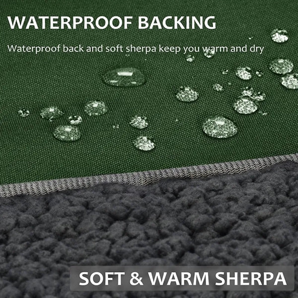 59"x 79" Fleece Outdoors Camping Waterproof Throw Blanket