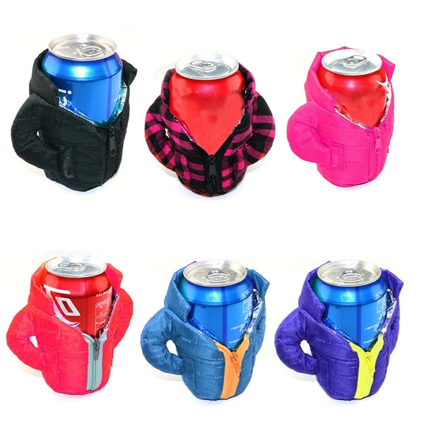 Beer Down Jacket Beverage Bottle Cup Sleeve Can Cooler