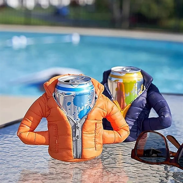 Beer Down Jacket Beverage Bottle Cup Sleeve Can Cooler
