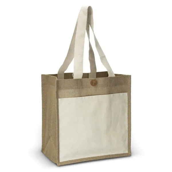 Canvas Jute Bag with Button