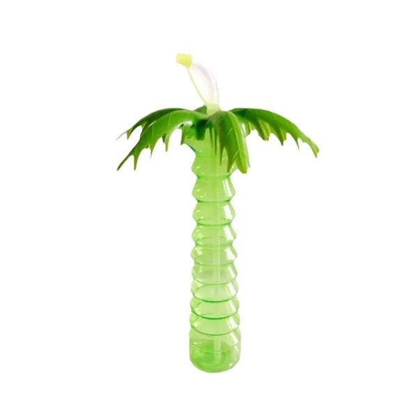 LED Palm Tree straw bottle