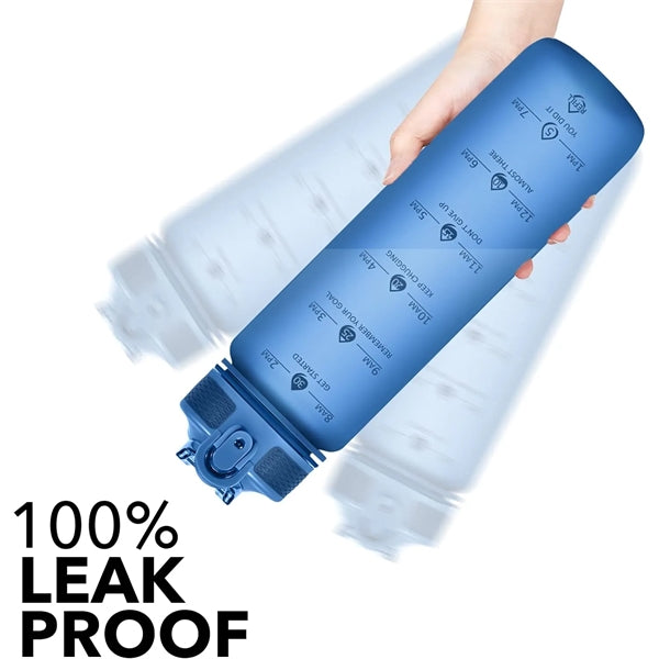 32oz Flip-Top Sports Water Bottle with Straw
