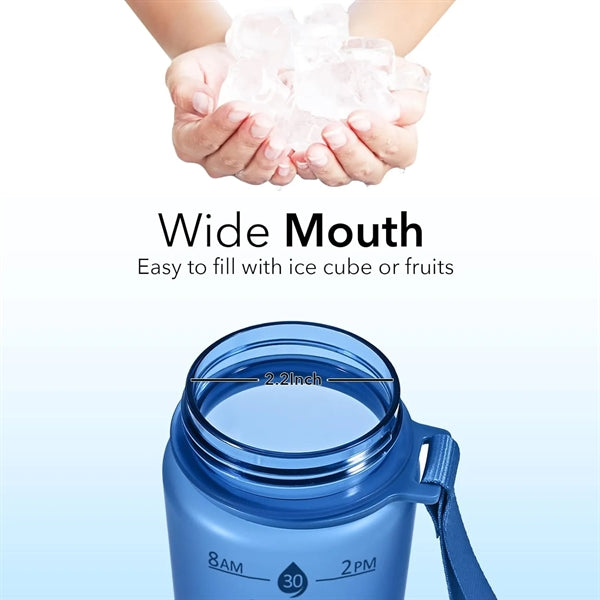 32oz Flip-Top Sports Water Bottle with Straw