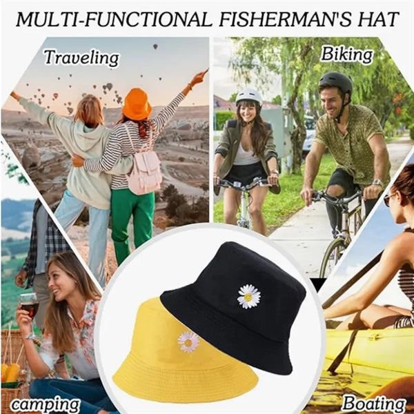 Reversible Cotton Travel Bucket Hat