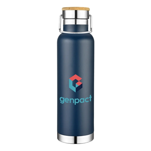 Stainless Steel Sport Bamboo Lid Insulated Bottle