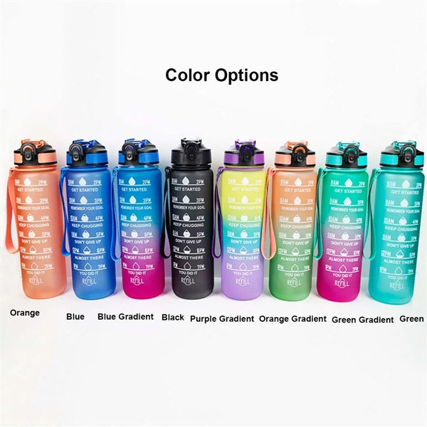 32 OZ Water Bottle with Time Marker