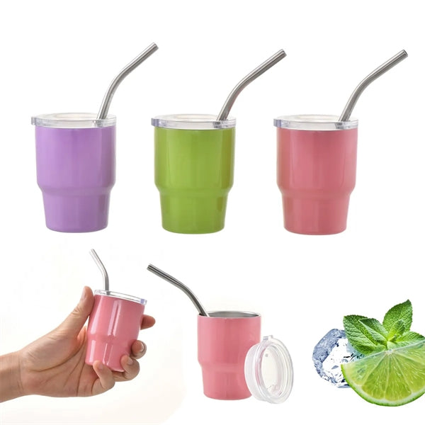 2Oz Cute Shot Glasses With Straw