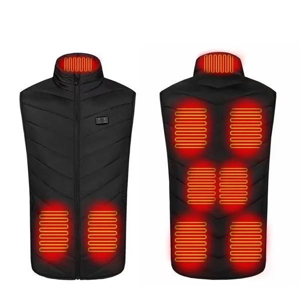 9 Heating Zones Outdoor Men Jacket Rechargeable Heater Vest