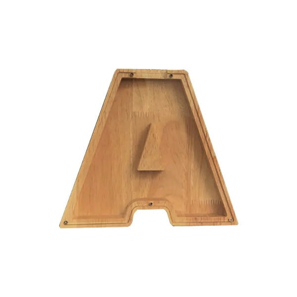 Wooden Letter Piggy Bank