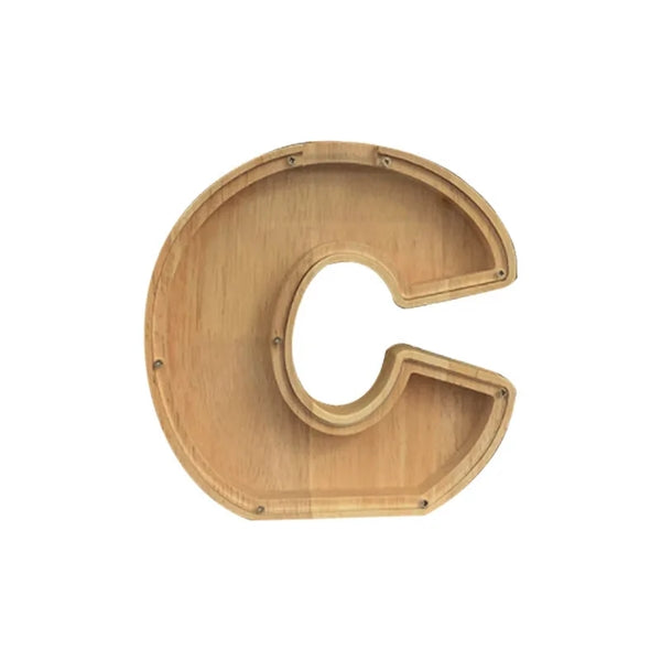 Wooden Letter Piggy Bank