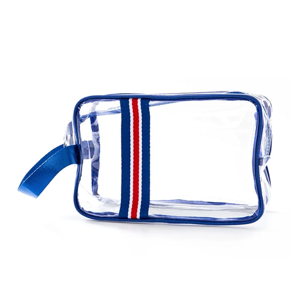 Clear PVC Travel Cosmetic Bag With Strap