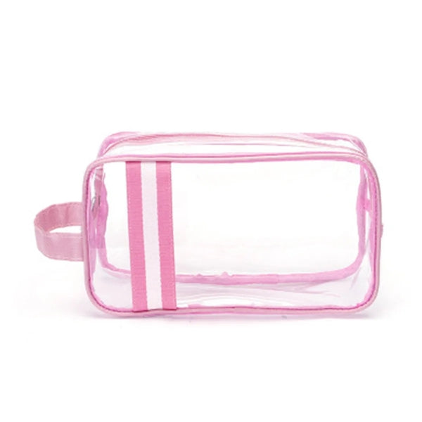 Clear PVC Travel Cosmetic Bag With Strap