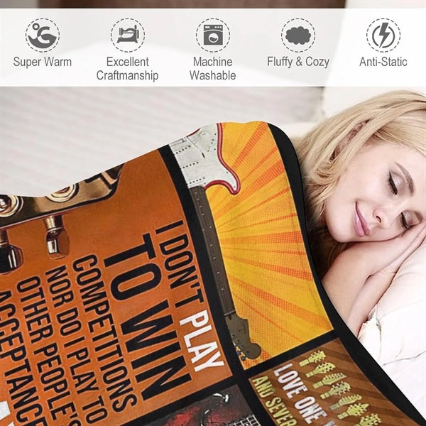30" X 40" Brushed Polar Fleece Sublimation Blanket 300 GSM