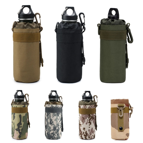 Nylon Tactical Water Bottle Holder Bag with Molle System