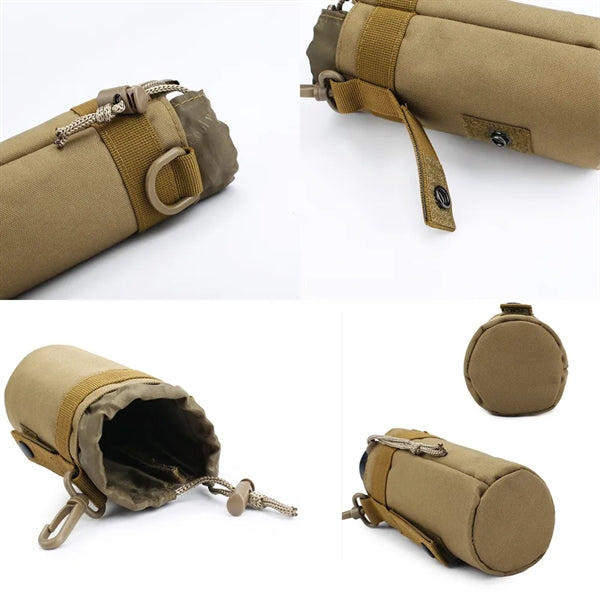 Nylon Tactical Water Bottle Holder Bag with Molle System