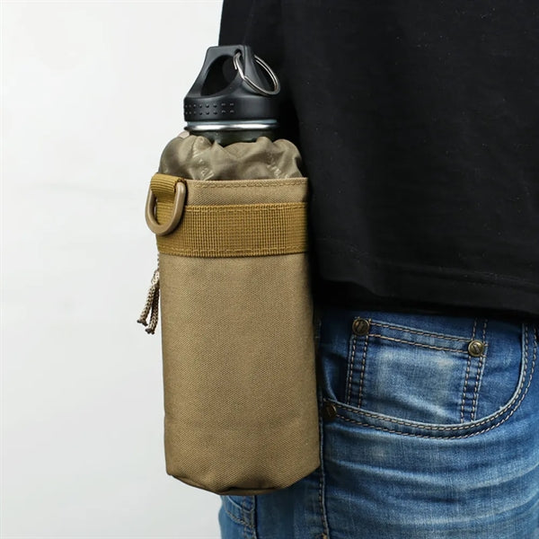 Nylon Tactical Water Bottle Holder Bag with Molle System