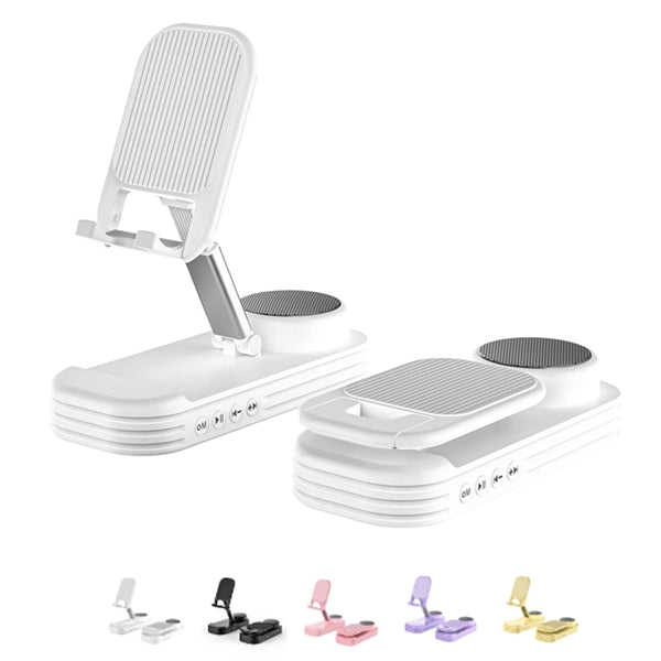 Cell Phone Stand With Bluetooth Speaker