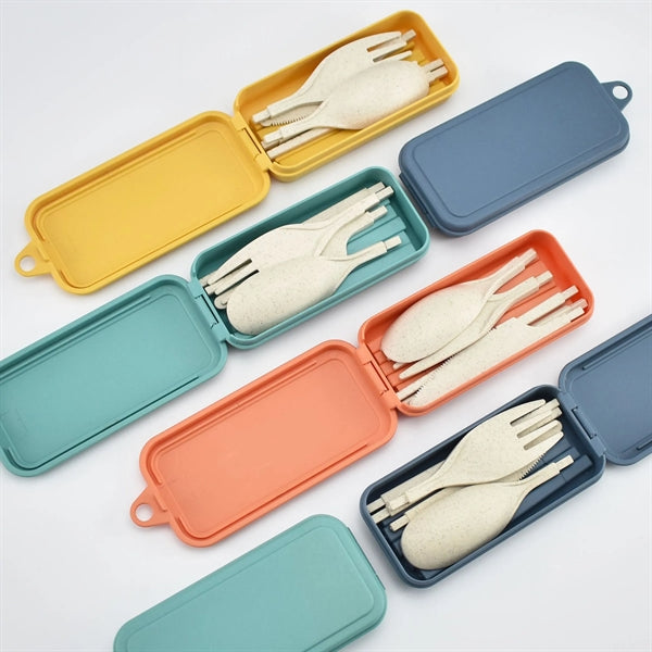 4 Sets Collapsible Travel Cutlery