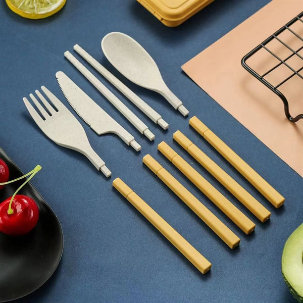 4 Sets Collapsible Travel Cutlery