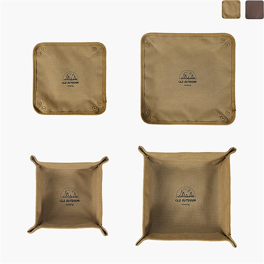 Camping Canvas Catchall Tray Valet Organizer Storage