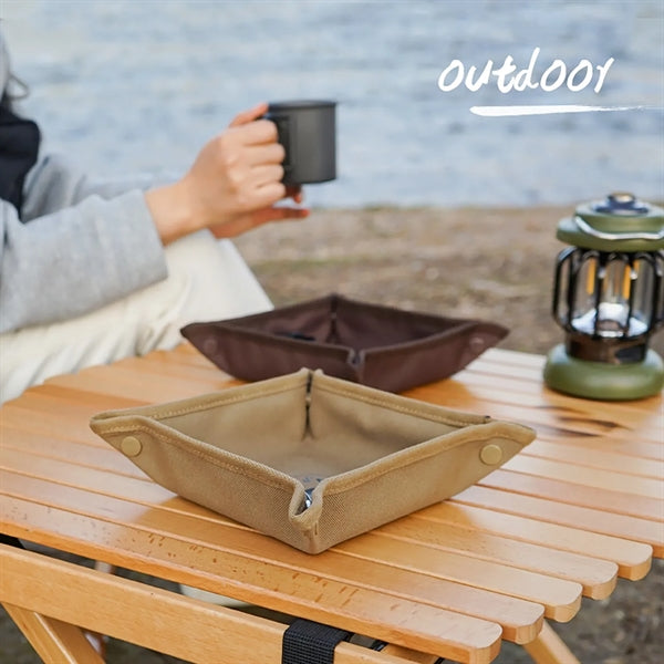 Camping Canvas Catchall Tray Valet Organizer Storage