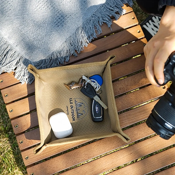 Camping Canvas Catchall Tray Valet Organizer Storage