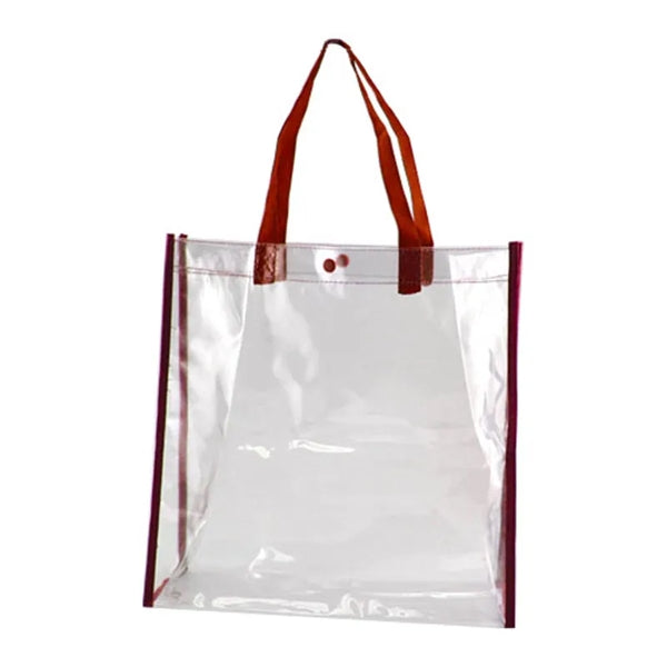 PVC Clear Tote Bag 12" W x 12" H x 6" D