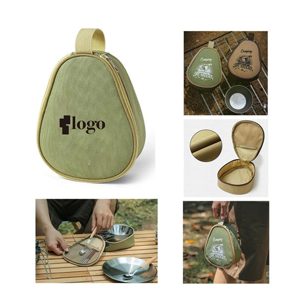 Portable Canvas Lunch Cutlery Bag