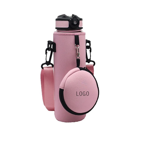 32 Oz Water Bottle With Sleeve With Money Pocket