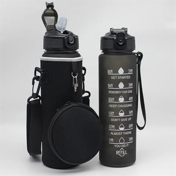 32 Oz Water Bottle With Sleeve With Money Pocket
