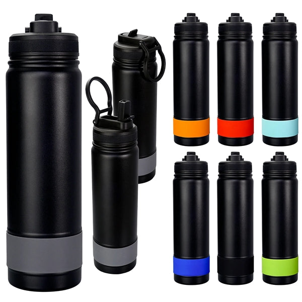 Pop Up 24 oz. Colorful Banded Bottle