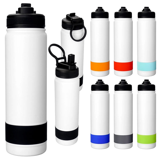 Colorful Pop Up 24 oz. Banded Bottle
