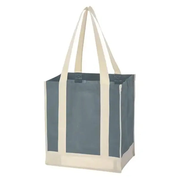 Non-Woven Two-Tone Shopping Tote Bag