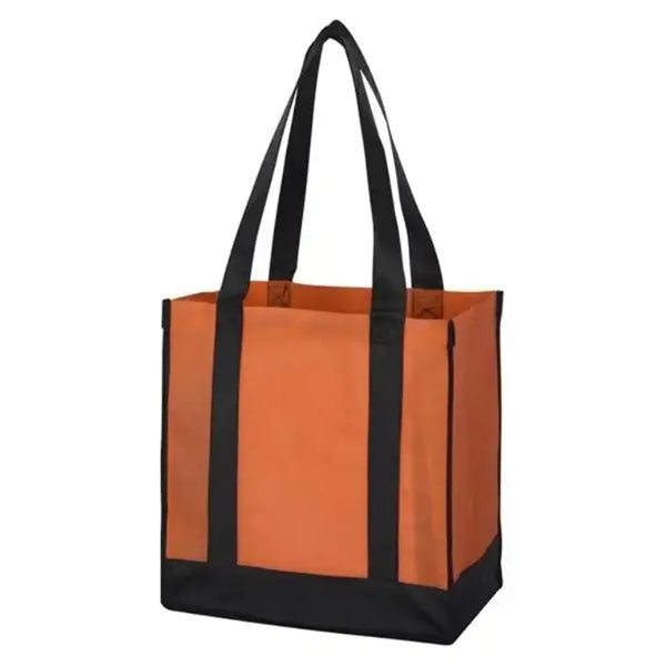 Non-Woven Two-Tone Shopping Tote Bag