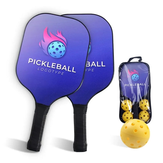 Quality Custom Wooden Pickleball Set