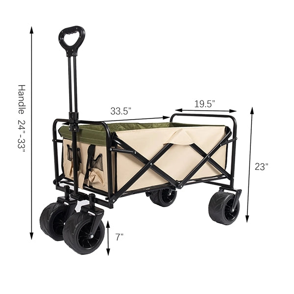Folding Outdoor Camping Cart Utility Wagon