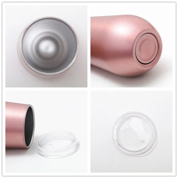 Stainless Steel Stemless Insulated Wine Tumbler With Lid