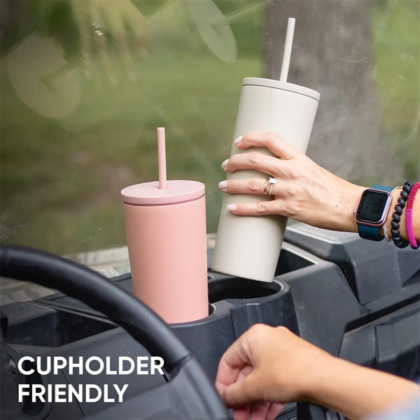 20 OZ Stainless Steel Insulated Tumbler with Lid and Straw
