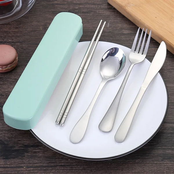 Stainless Steel Travel Four Sets Of Cutlery
