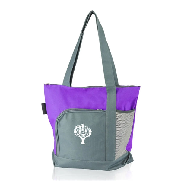 Polyester Canvas Zipper Tote