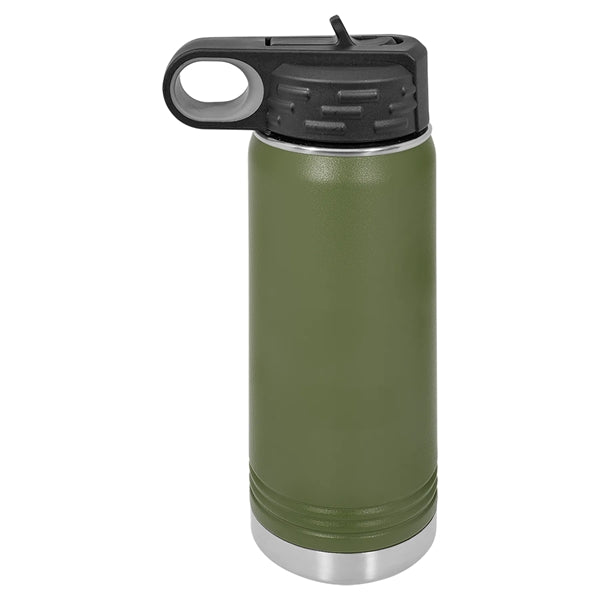 Polar Camel 20oz Insulated Steel Water Bottle with Straw Lid