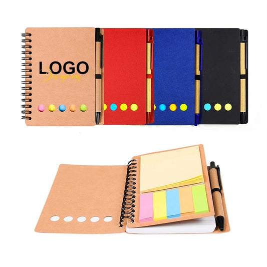 Full Color Note Caddy & Pen Set